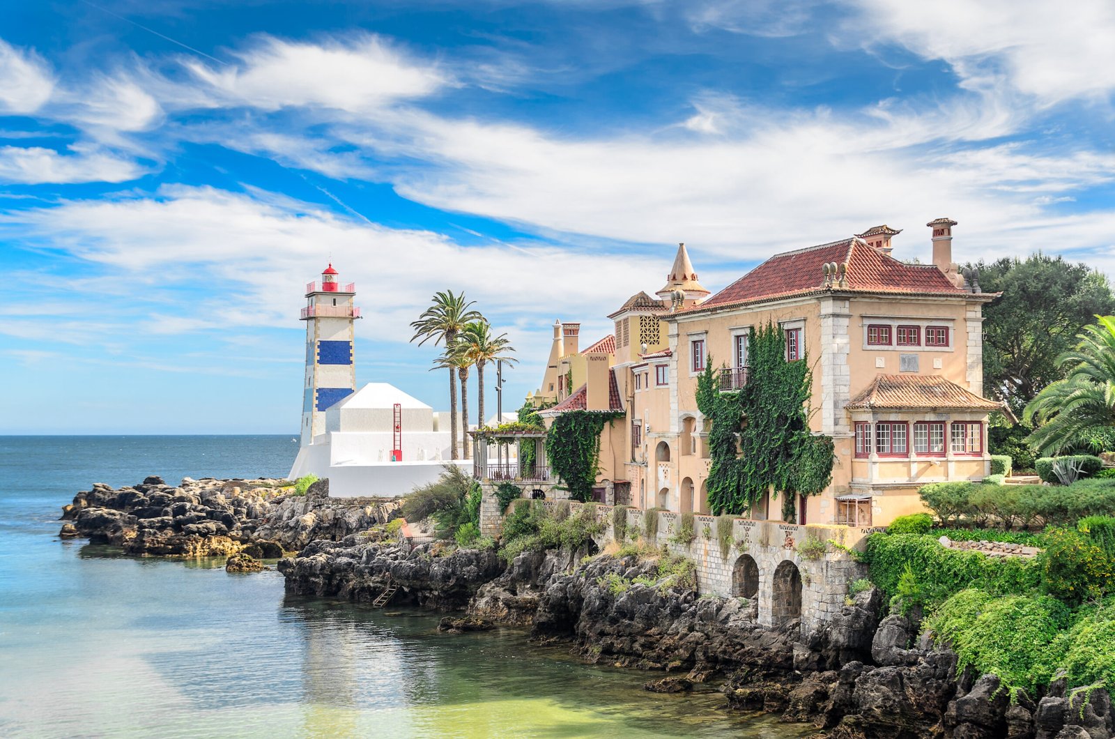 Cove in the Shore of Cascais, Portugal